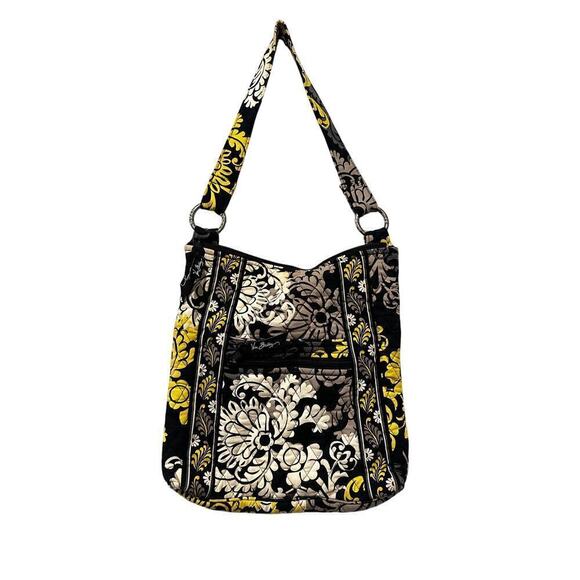 Vera Bradley Handbags - Vera Bradley Quilted Crossbody Purse Paisley Baroque Boho Classic Black Bag